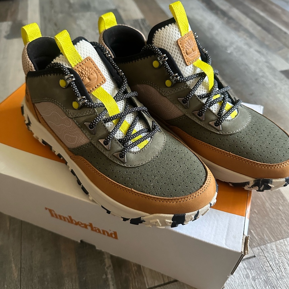 Timberland Olive and Tan Trail Shoes